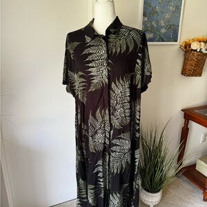Disturbia Leaf Patterned Dress